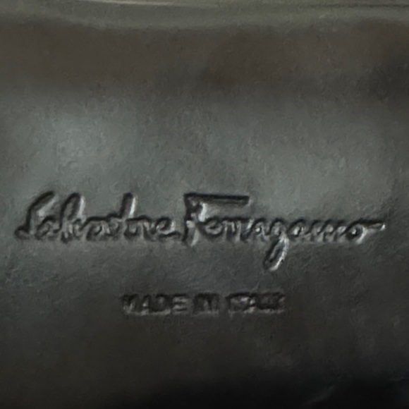 Salvatore Ferragamo Black Pointed Slingback Kitten Heels - Picture 6 of 7